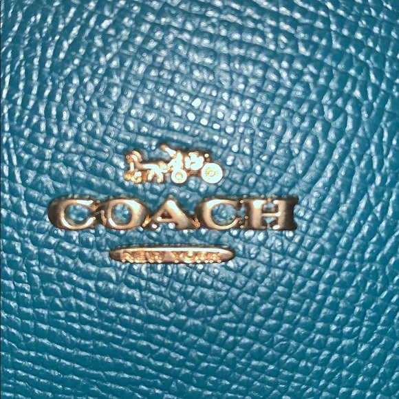 Coach Mini City Zip Tote, Dark Teal, F22967 - Picture 4 of 16